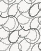 Seamless Grey Brushstroke Contour Rug