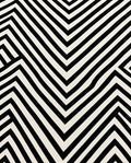 Bold Black White Zigzag Stripe Rug
