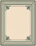 Classic Floral Geometric Border Design Rug