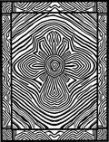 Bold Black and White Abstract Pattern Rug