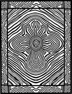 Bold Black and White Abstract Pattern Rug