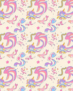 Whimsical Pastel Creatures Abstract Pattern Rug