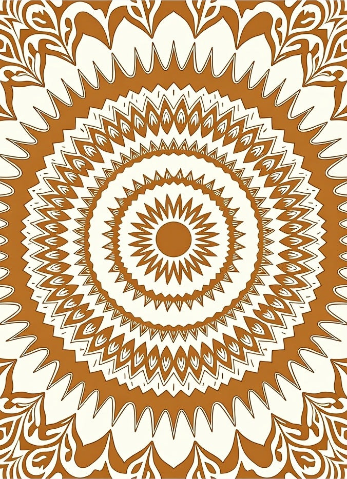 Circular Symmetrical Pattern Rug