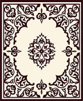 Intricate Scrollwork Filigree Medallion Rug