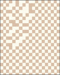 Classic Checkerboard Pattern Tan Rug