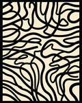 Organic Black Cream Flow Rug
