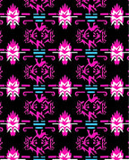 Bold Pink 2 Tone Geometric Pattern Rug