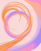 Swirling Pastel Brushstroke Abstract Rug