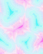 Pastel Triangles Swirls Design Rug