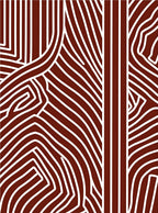 Abstract Curved Labyrinth Design Rug