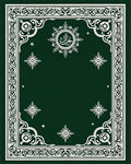 Intricate Floral Medallion Arabesque Border Rug