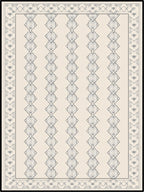 Creamy Diamond Vertical Pattern Rug