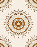 Radial Sunburst Ethnic Pattern Rug