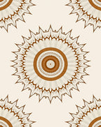 Radial Sunburst Ethnic Pattern Rug