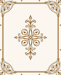 Classic Ornate Scrollwork Ornamental Rug