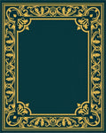 Ornate Floral Golden Border Rug