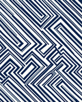 Complex Geometric Labyrinth Pattern Rug