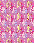 Playful Floral Abstract Design Rug