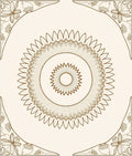 Radiant Bloom Mandala Pattern Design Rug