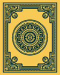 Ornamental Mandala Frame Pattern Rug