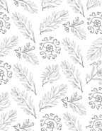 Simple Feather Leaf Scroll Artwork Rug