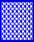 Classic Houndstooth Pattern Design Rug
