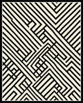 Bold Abstract Geometric Stripe Rug