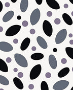 Abstract Oval Circle Pattern Rug