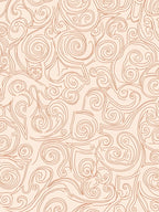 Swirly Stylized Line Art Rug
