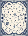 Cosmic Star Map Constellation Rug Design Rug