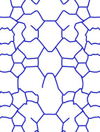 Abstract Blue Network Pattern Rug