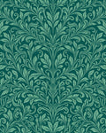 Emerald Floral Art Nouveau Pattern Rug