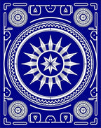 Starburst Medallion Sapphire Geometric Rug