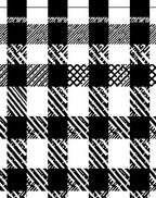 Black and White Checkered Pattern Rug