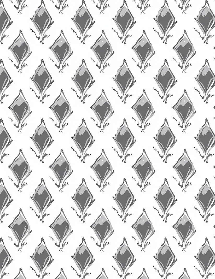 Diamond Pattern With Sketchy Details Rug