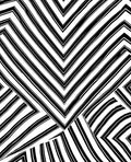 Monochromatic Abstract Stripe Design Rug