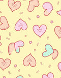 Sweet Heart Pattern Design With Cute Accents Rug