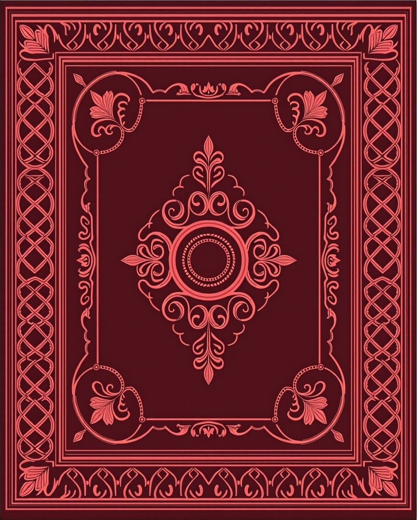 Intricate Floral Geometric Filigree Rug