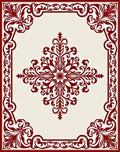 Classic Damask Floral Scroll Rug