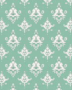 Elegant Pastel Damask Pattern Rug