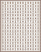 Tribal Symbols Geometric Pattern Rug