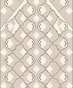 Subtle Geometric Diamond Pattern Rug