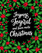 Festive Holly Berry Christmas Border Rug