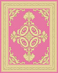 Ornate Floral Border With Centerpiece Rug