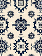 Ornate Floral Medallion Pattern Rug