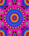 Vibrant Mandala Geometric Pattern Rug