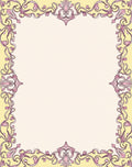 Art Nouveau Floral Pink Yellow Rug