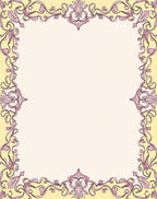 Art Nouveau Floral Pink Yellow Rug