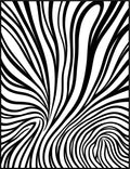 Abstract Black White Swirl Pattern Rug
