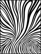 Abstract Black White Swirl Pattern Rug
